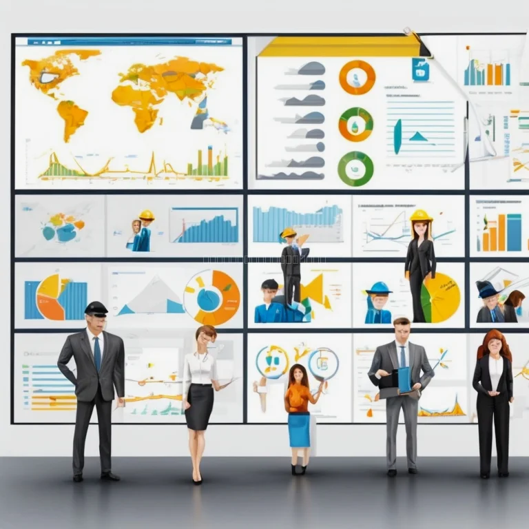 Professionals collaborating in oil and gas management environment